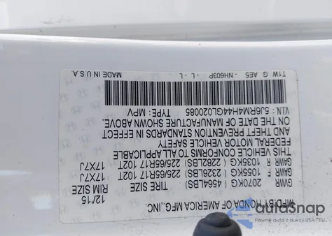 2016 Honda Cr-V Se из США, поврежденный, VIN 5J6RM4H44GL020085